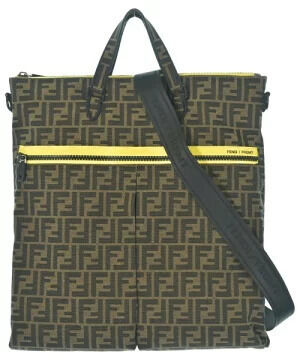 Fendi Shoulder Bag Brown All over pattern